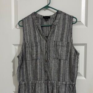 Kelly Renee jumpsuit/romper linen blend.